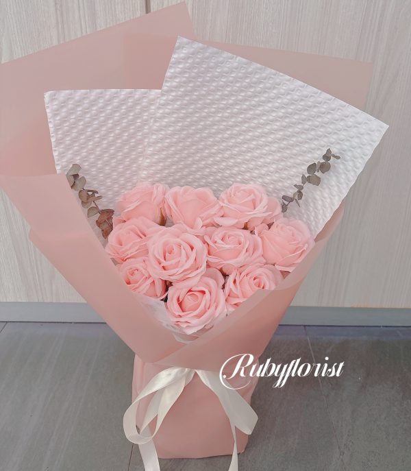 9 stalk big 5 layer soap roses bouquet