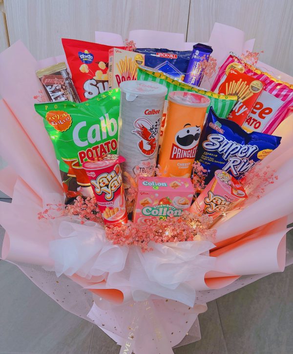 Large snacks bouquet